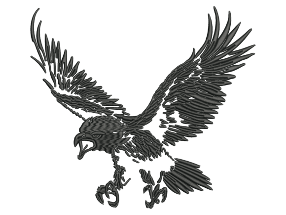 Attacking Eagle Embroidery Design Review