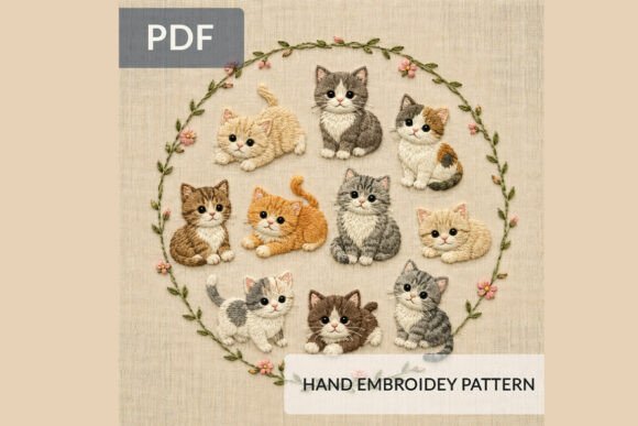 Cute Kitten Embroidery Pattern PDF Review