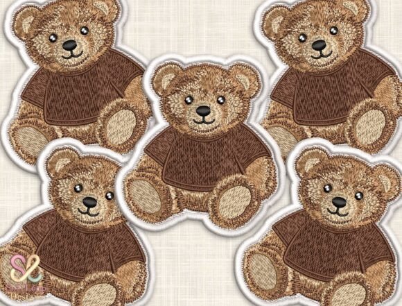 Cute Teddy Bear Embroidery Patch Design Review