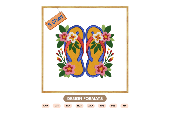 Floral Flip Flop Embroidery Design Review
