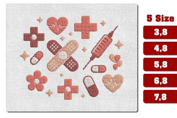 Nurse Medical Machine Embroidery Design Review
