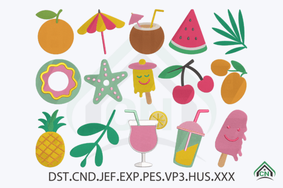 Summer Tropical Beach Element Embroidery Review
