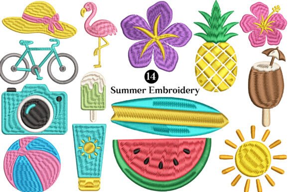Summer Tropical Embroidery Design Bundle Review